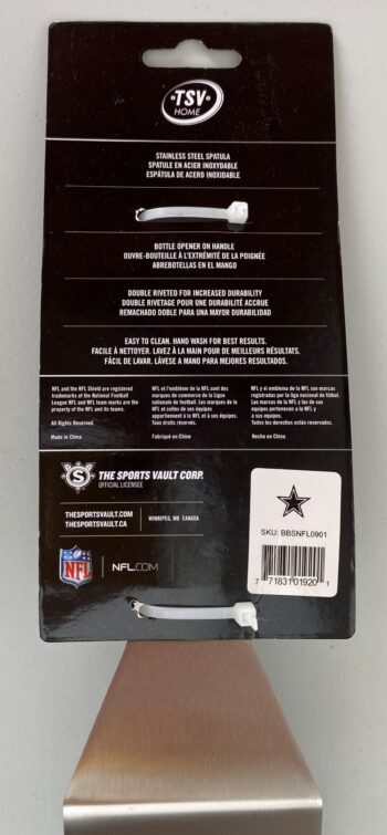 Dallas Cowboys NFL New Sports Licensed Team Logo BBQ SPATULA