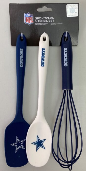 Dallas Cowboys NFL Licensed Team Logo 3-PIECE KITCHEN UTENSIL SET