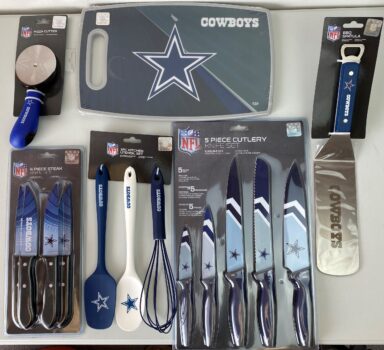 Dallas Cowboys NFL Licensed Team Logo 3-PIECE KITCHEN UTENSIL SET
