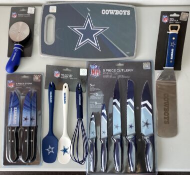 Dallas Cowboys NFL New Sports Licensed Team Logo 5-PIECE KNIFE SET