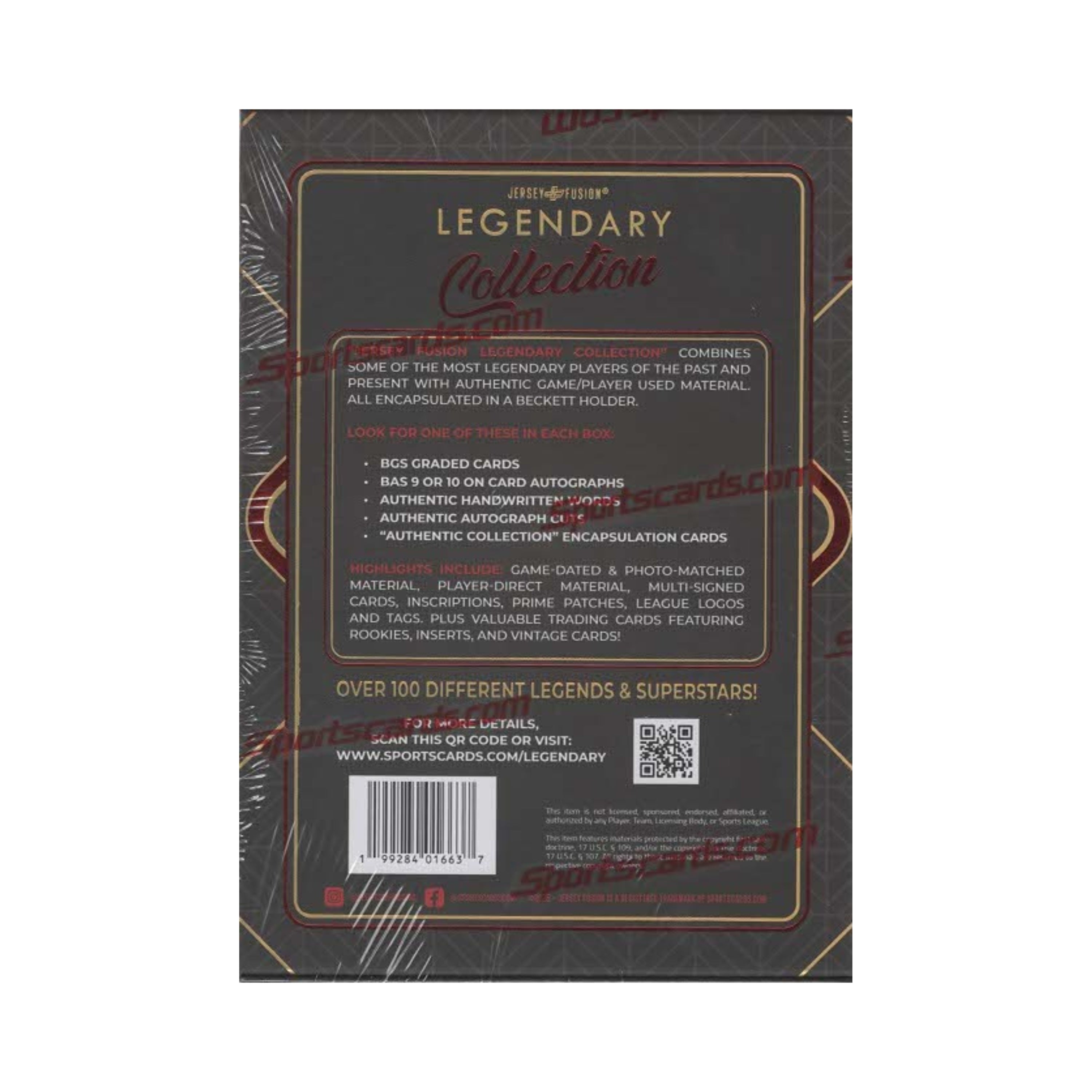 2025 Jersey Fusion Legendary Collection 1 ct. Box