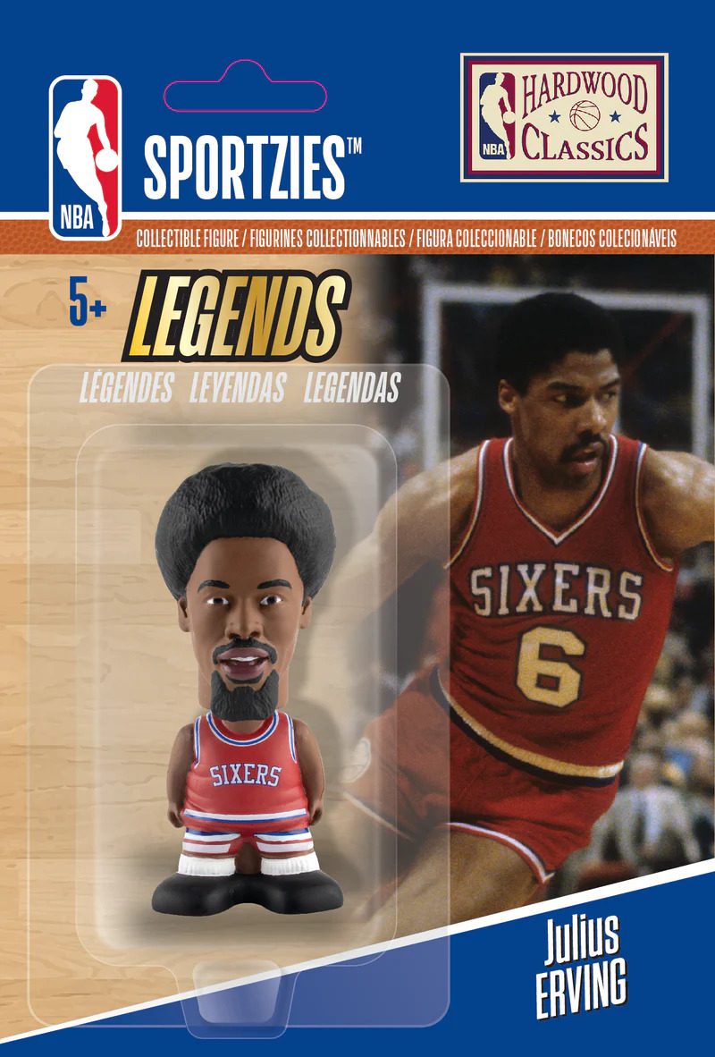 Julius Erving 2.5" Sportzies NBA Hardwood Classics Collectible Figurine