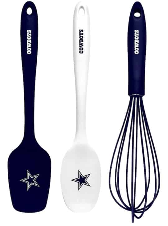 Dallas Cowboys NFL Licensed Team Logo 3-PIECE KITCHEN UTENSIL SET