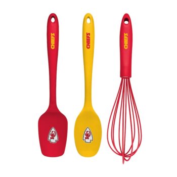 TSV Kansas City Chiefs NFL Team Logo 3Pc UTENSIL SET