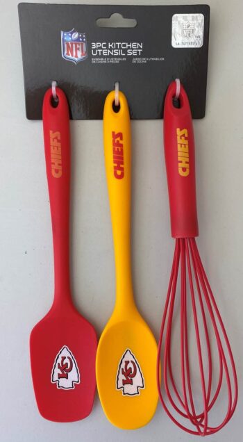 TSV Kansas City Chiefs NFL Team Logo 3Pc UTENSIL SET