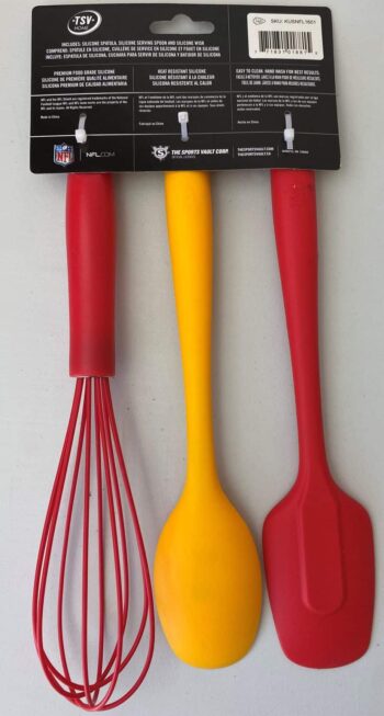 TSV Kansas City Chiefs NFL Team Logo 3Pc UTENSIL SET