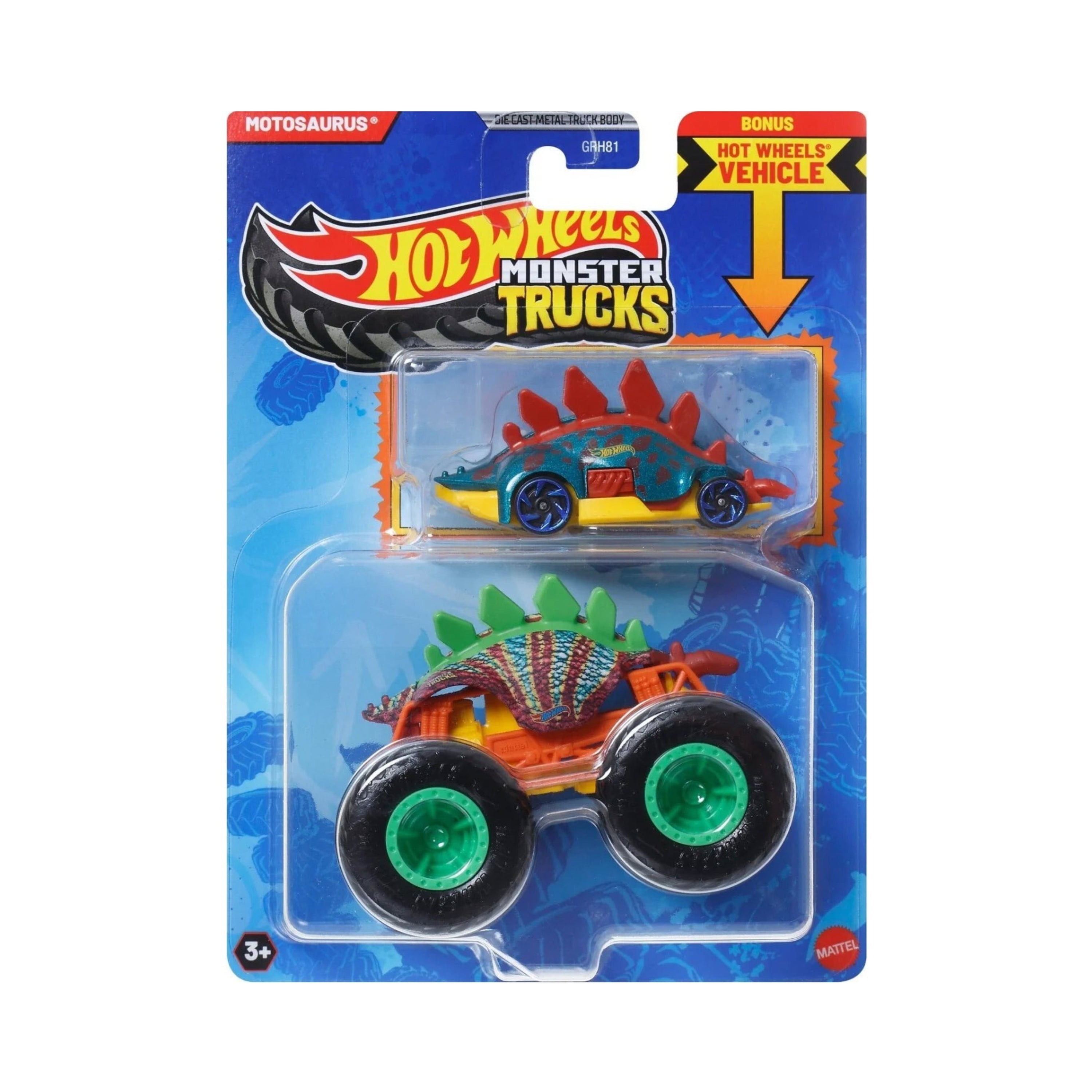 Hot Wheels Monster Truck & Diecast Crushable Car Set