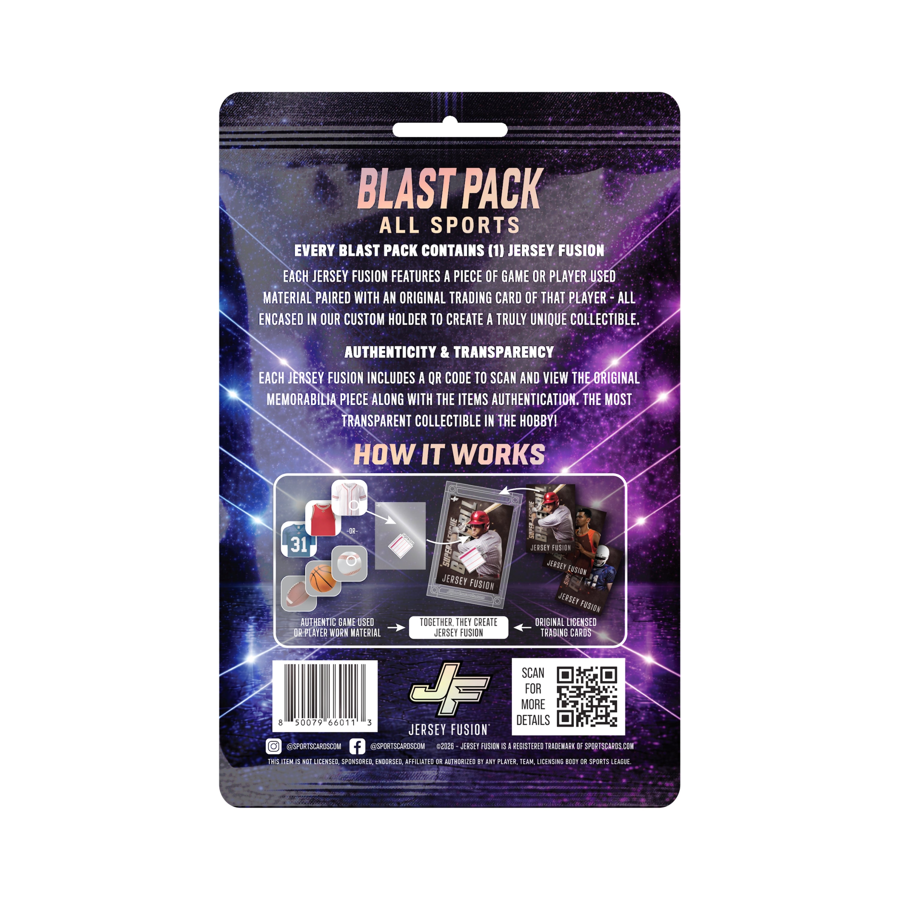 2026 Jersey Fusion All Sports Blast Pack 12ct. Display Box