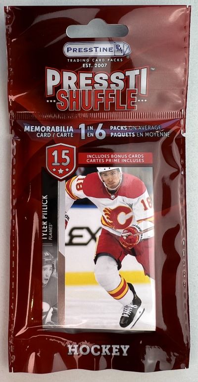 Hockey Trading Cards 15ct. PRESSTI SHUFFLE Pack