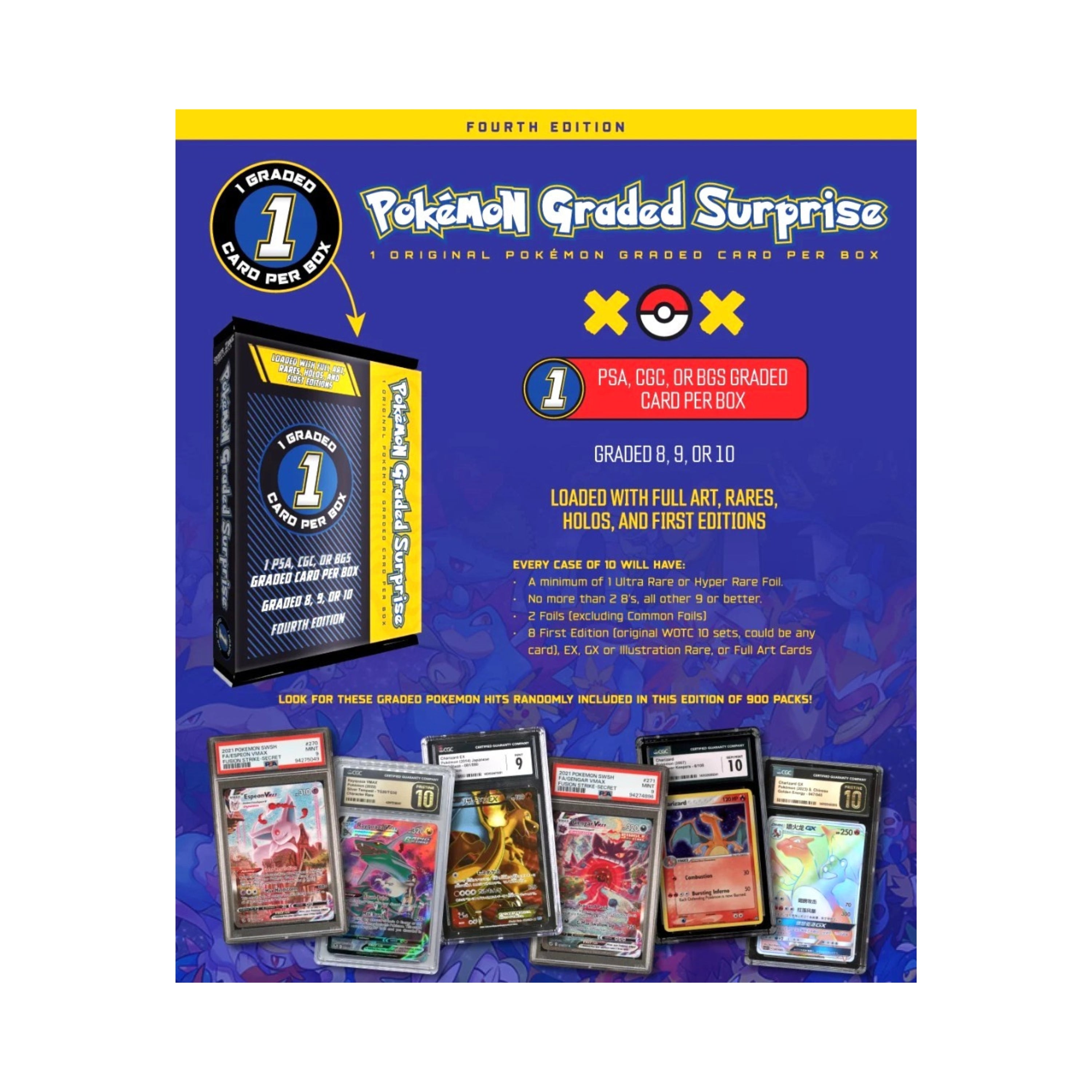 Pokémon 4th Edition 1Ct. Graded Card Surprise Box