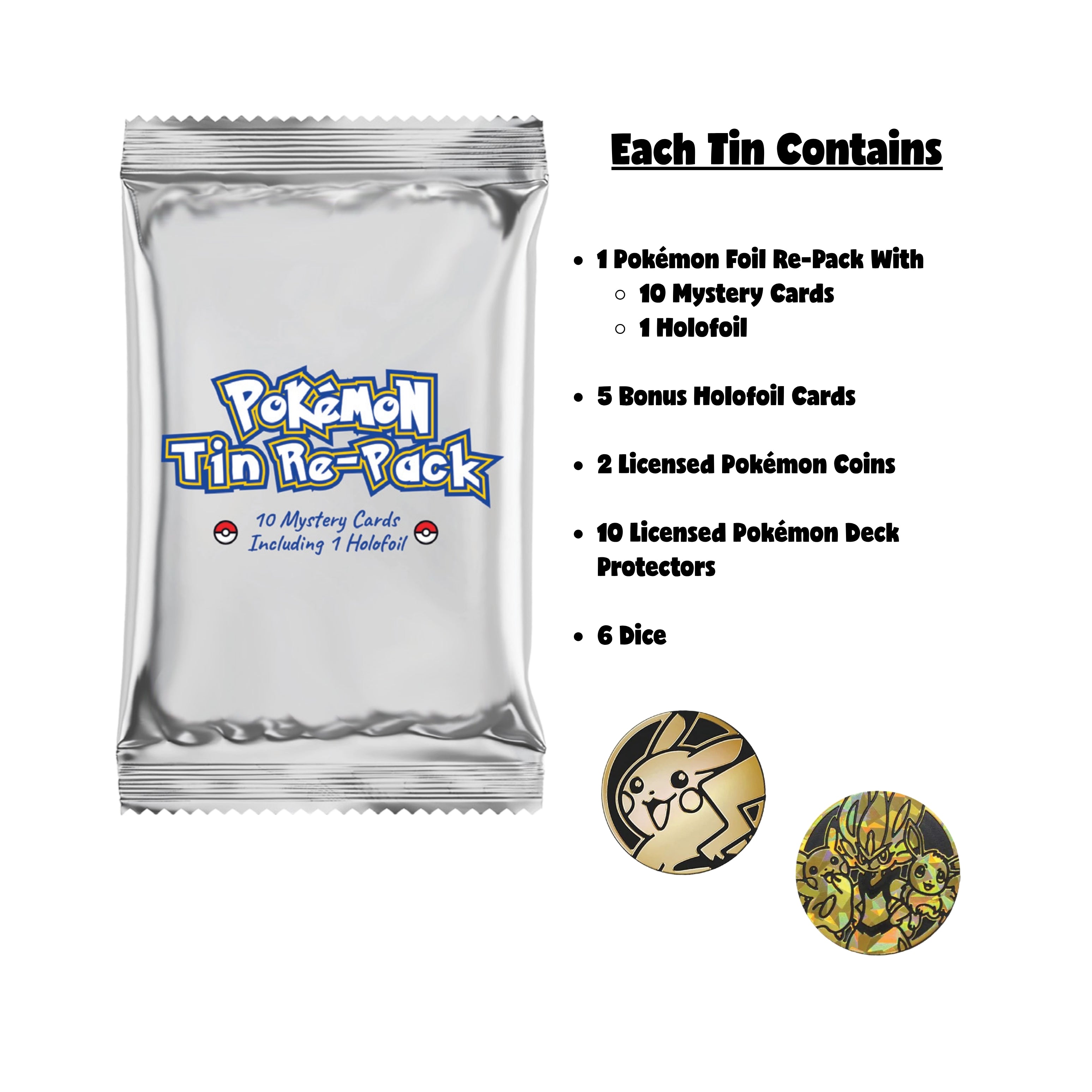 Pokmon Re-Pack Tin Card Giants Pokmon Re-Pack Tin Card Giants