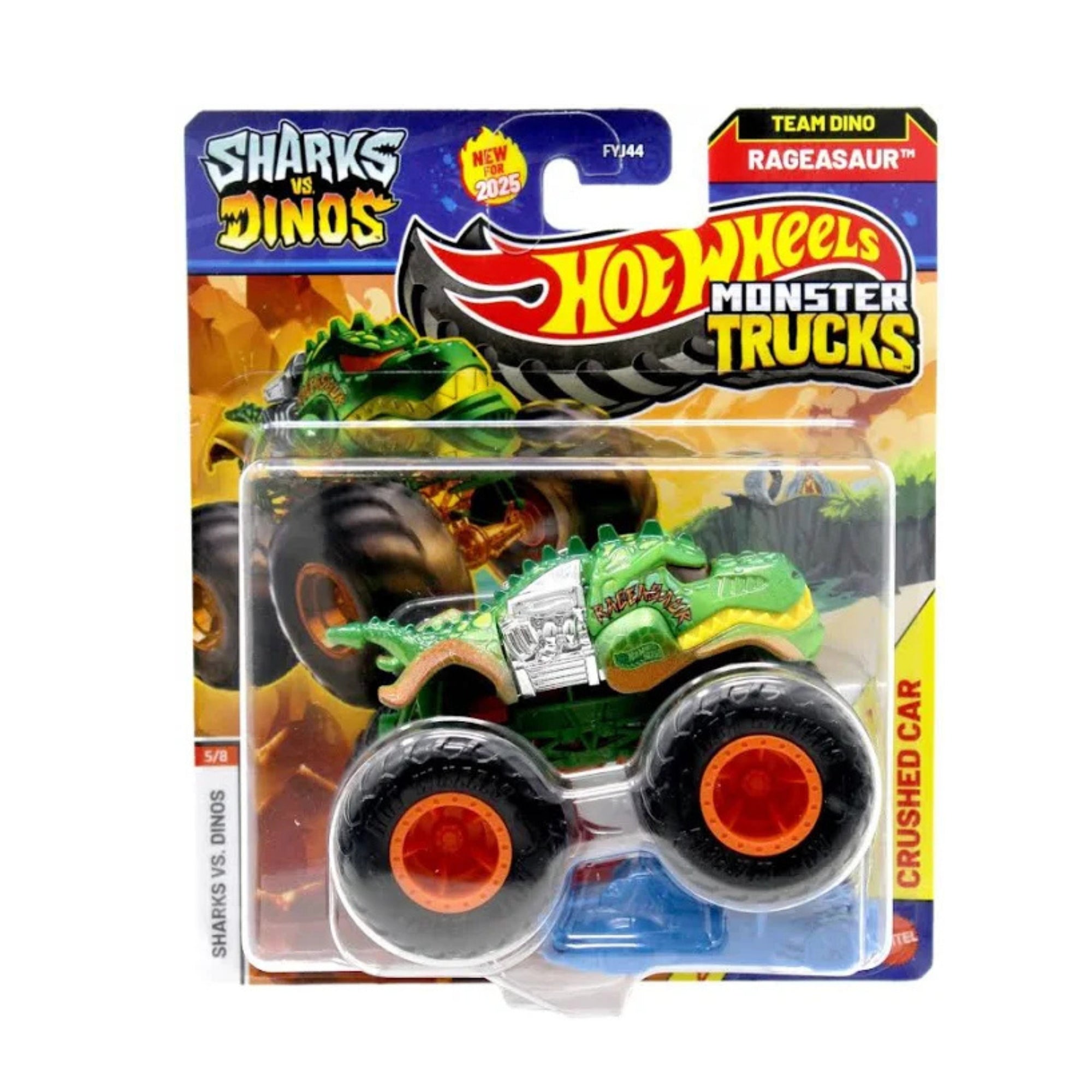 Hot Wheels Monster Truck & Crushed Car Set