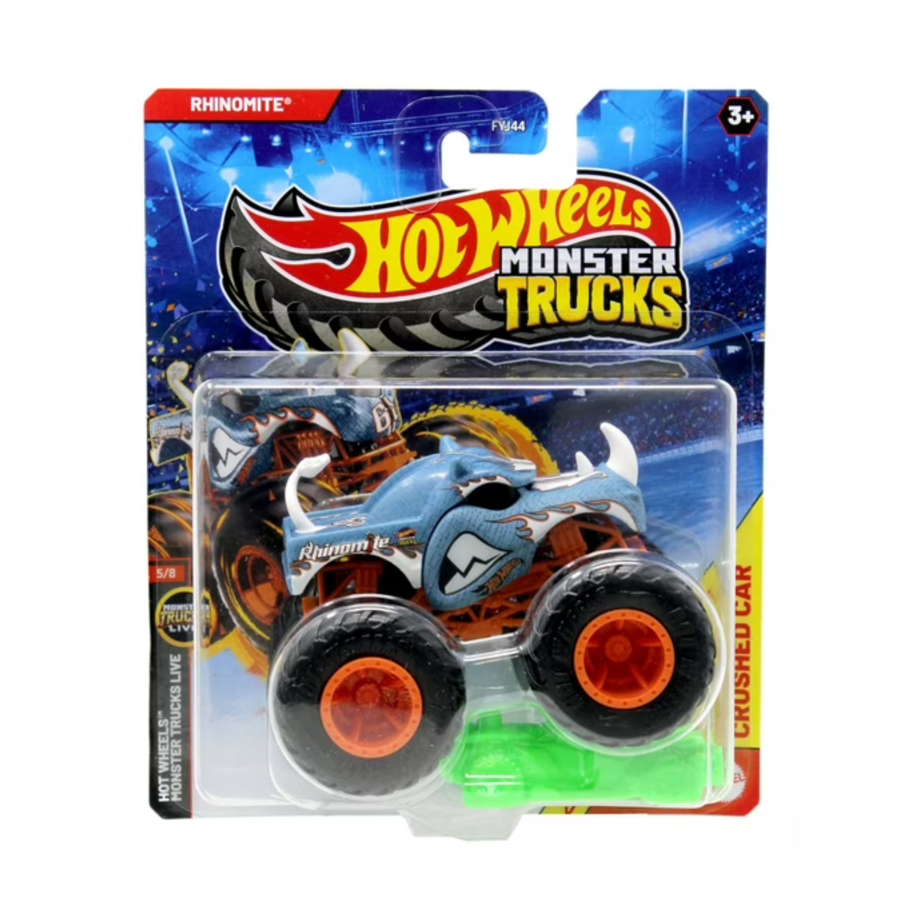 Hot Wheels Monster Truck & Crushed Car Set