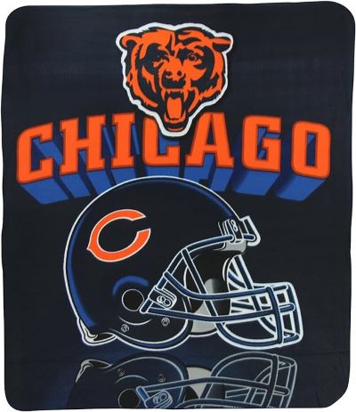 Chicago Bears NFL Football Fleece Throw Blanket