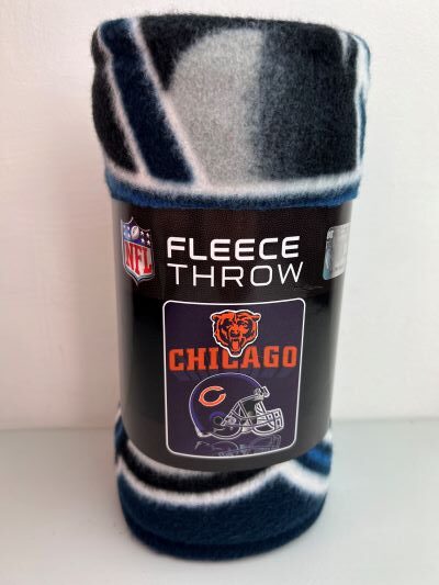 Chicago Bears NFL Football Fleece Throw Blanket
