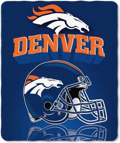 Denver Broncos NFL Football Fleece Throw Blanket