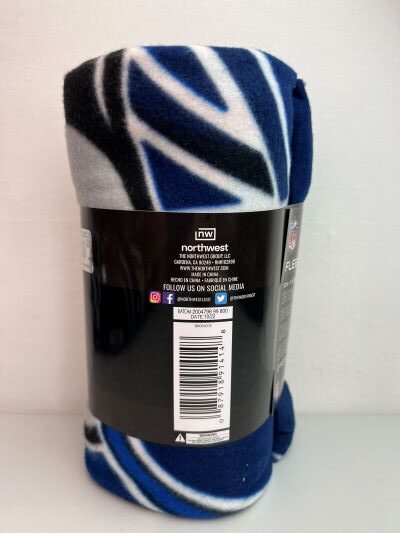 Denver Broncos NFL Football Fleece Throw Blanket