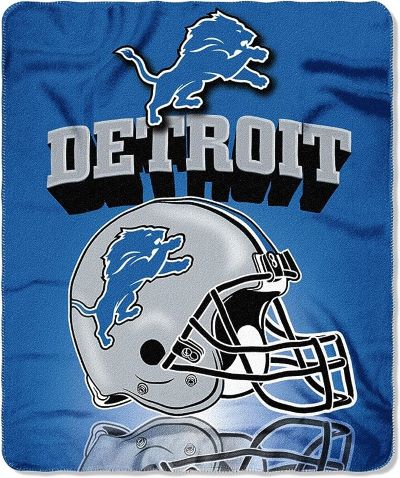 Detroit Lions NFL Football Fleece Throw Blanket