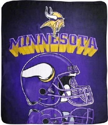 Minnesota Vikings NFL Football Fleece Throw Blanket
