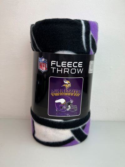 Minnesota Vikings NFL Football Fleece Throw Blanket