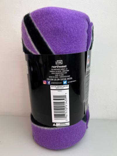 Minnesota Vikings NFL Football Fleece Throw Blanket