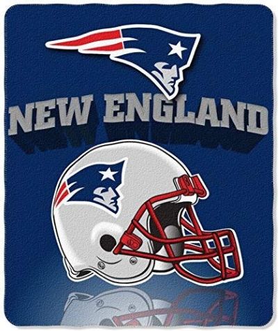 New England Patriots NFL Football Fleece Throw Blanket