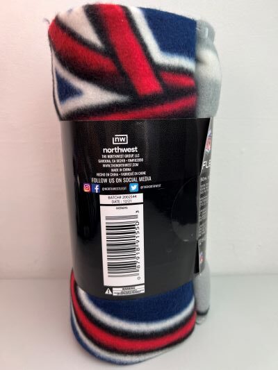 New England Patriots NFL Football Fleece Throw Blanket