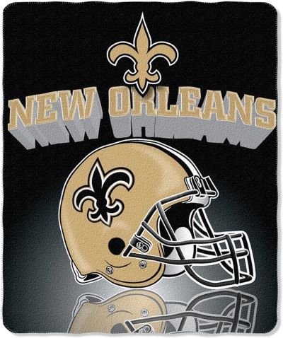New Orleans Saints NFL Football Fleece Throw Blanket