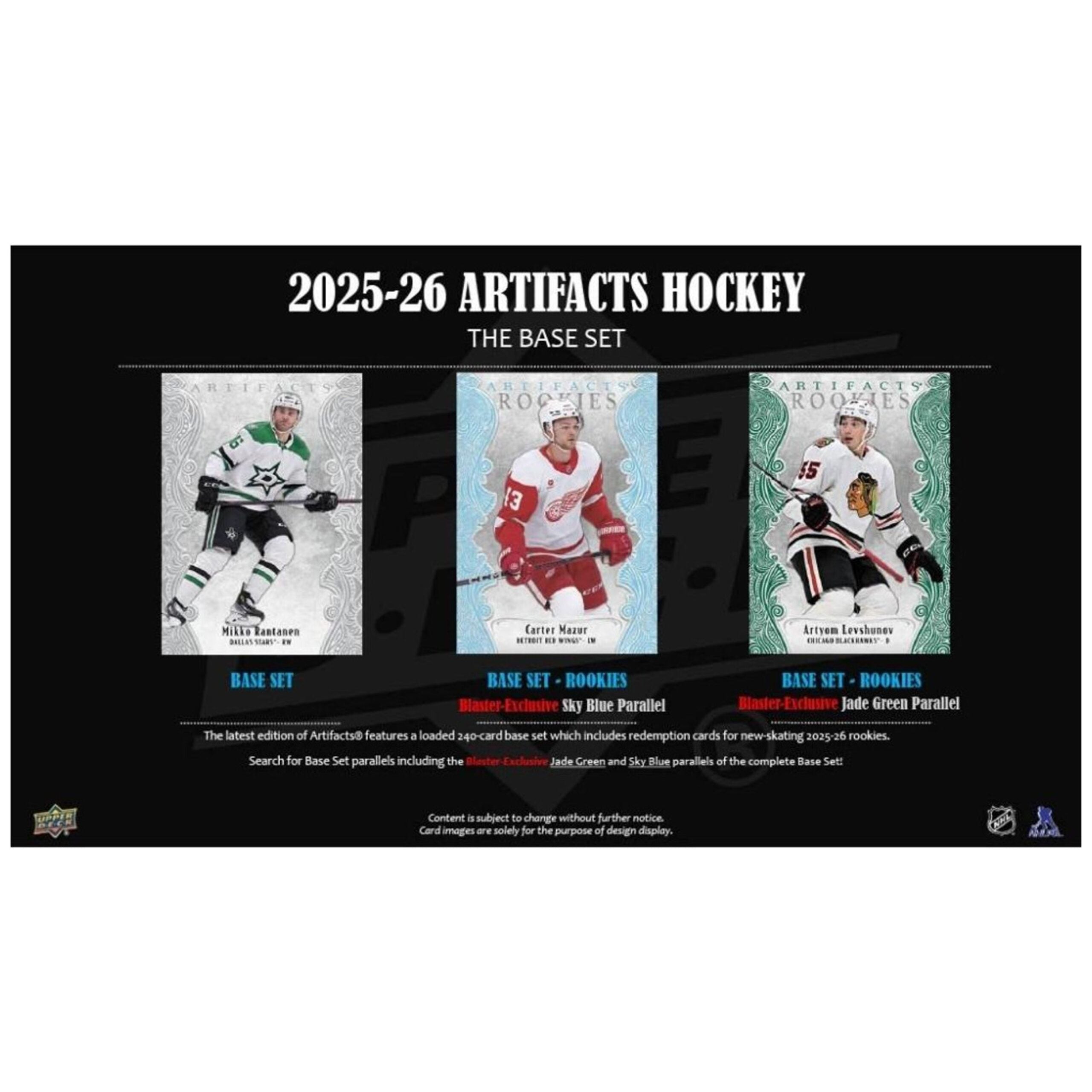 2025-26 Upper Deck Artifacts NHL Hockey 24ct. Blaster Box