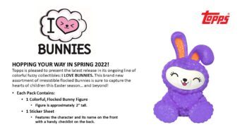 2022 Topps I Love Fuzzy Bunnies 24ct. GRAVITY FEED BOX
