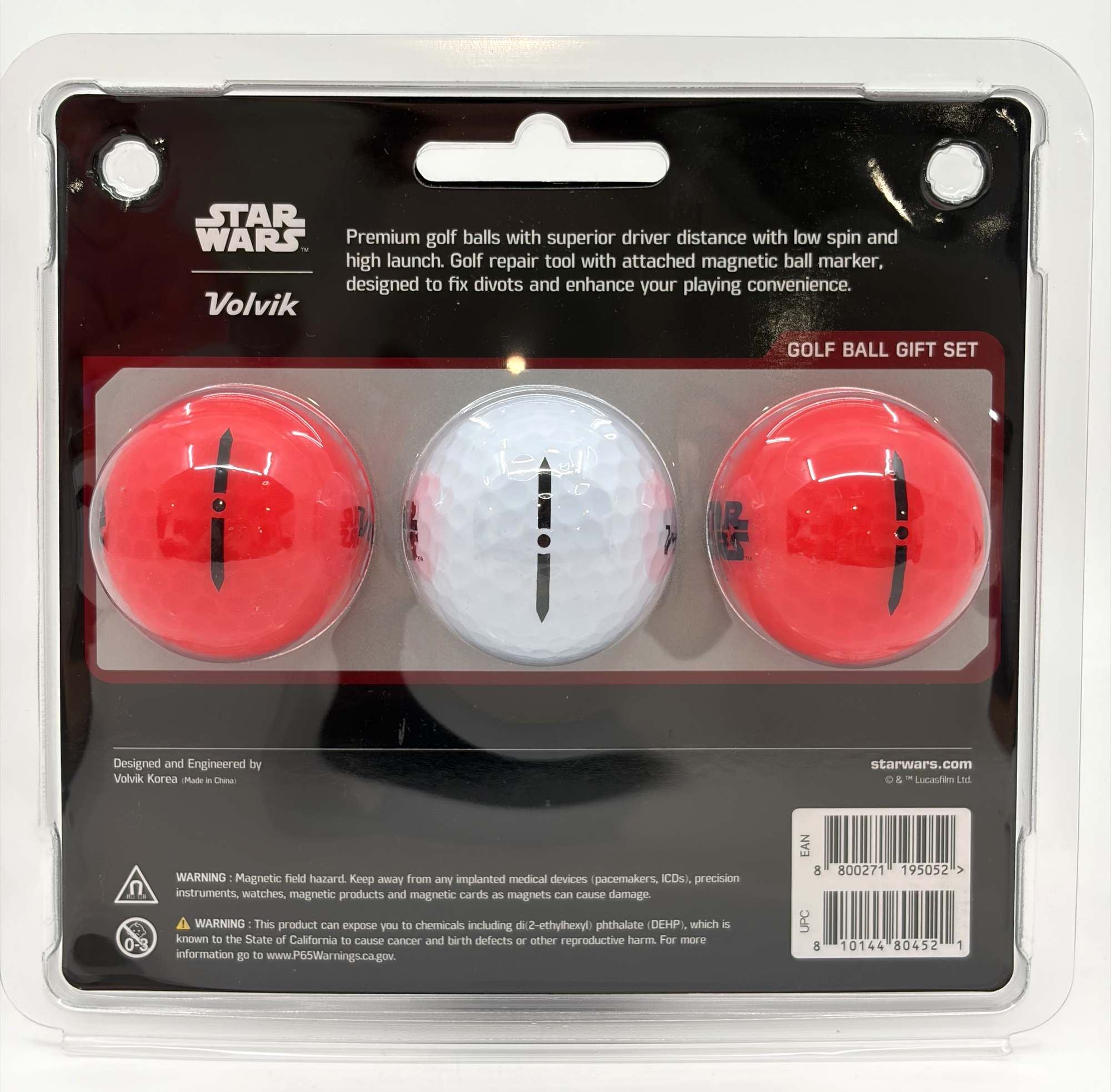 Star Wars Darth Vader Licensed 3 Golf Ball Gift Set by Volvik