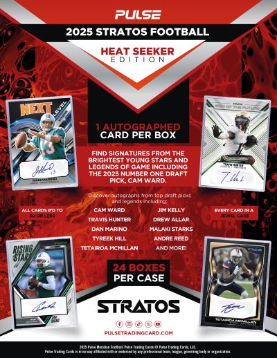 2025 Pulse Stratos Football 1ct. Heat Seeker Box