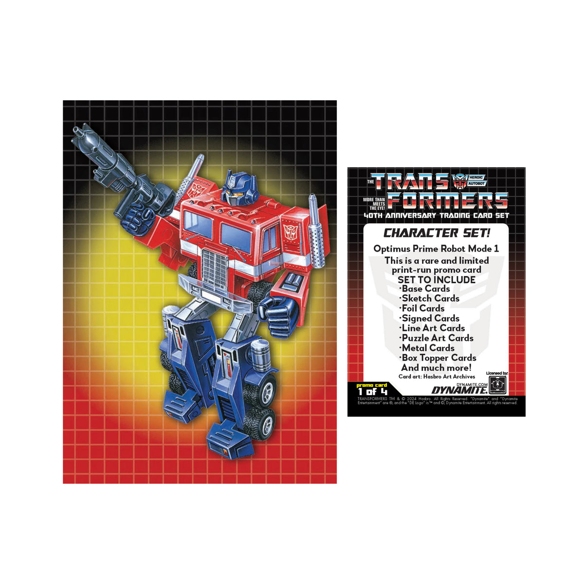2026 Transformers 40th Anniversary Metal Trading Cards 20Ct. Blaster Box