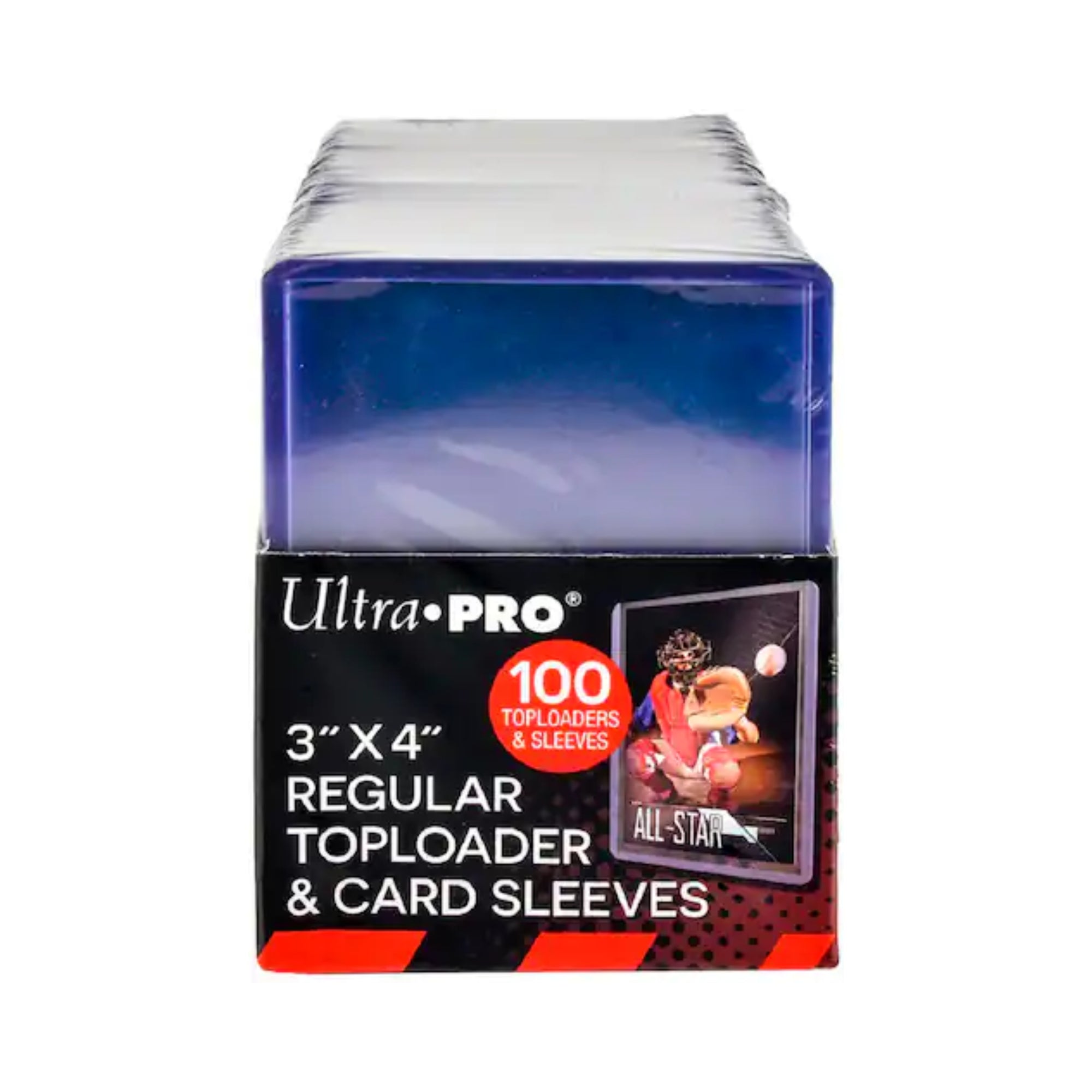 UltraPRO 3" x 4" Clear Regular TOPLOADER® Sleeves 100Ct. and 100Ct. PENNY SLEEVES® Pack