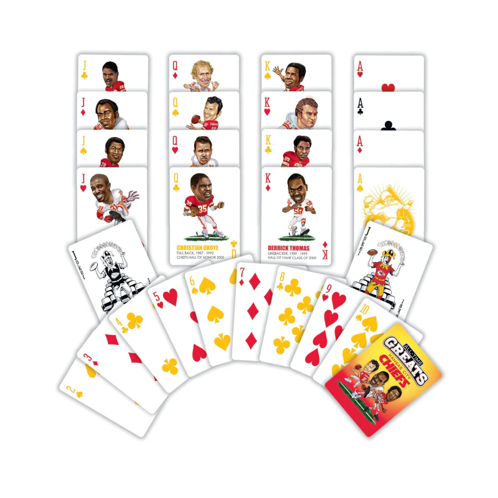 Kansas City Chiefs All-Time Greats Playing Cards