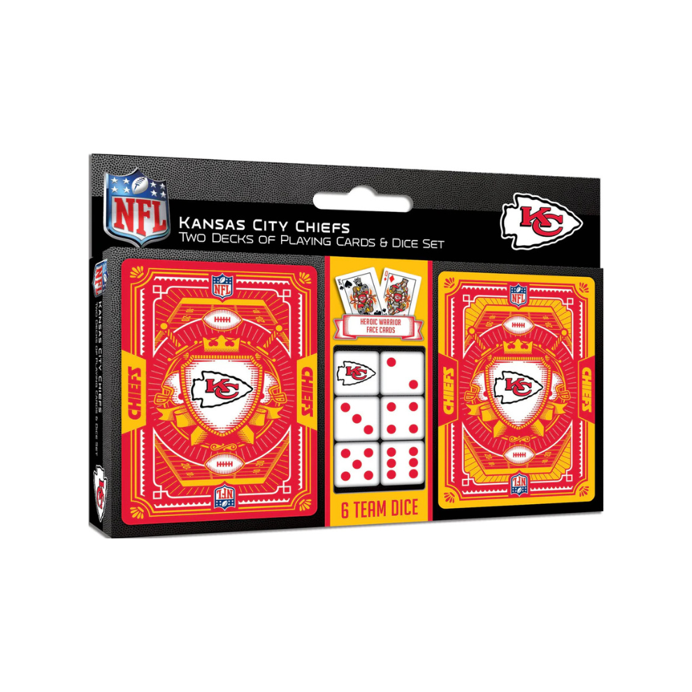 Kansas City Chiefs - 2-Pack Playing Cards & Dice Set
