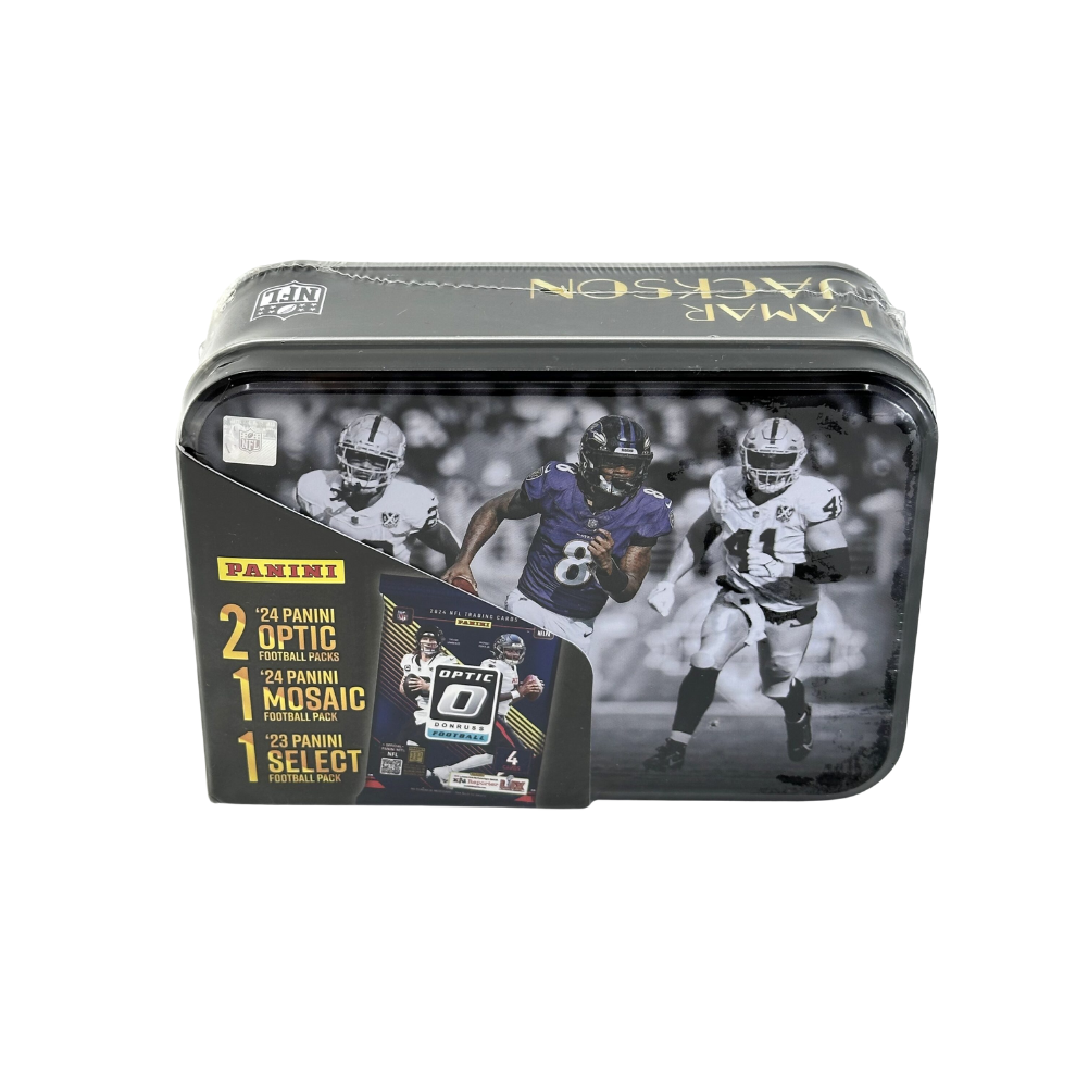 2025 NFL Lamar Jackson Panini Championship Collection MJH Tin