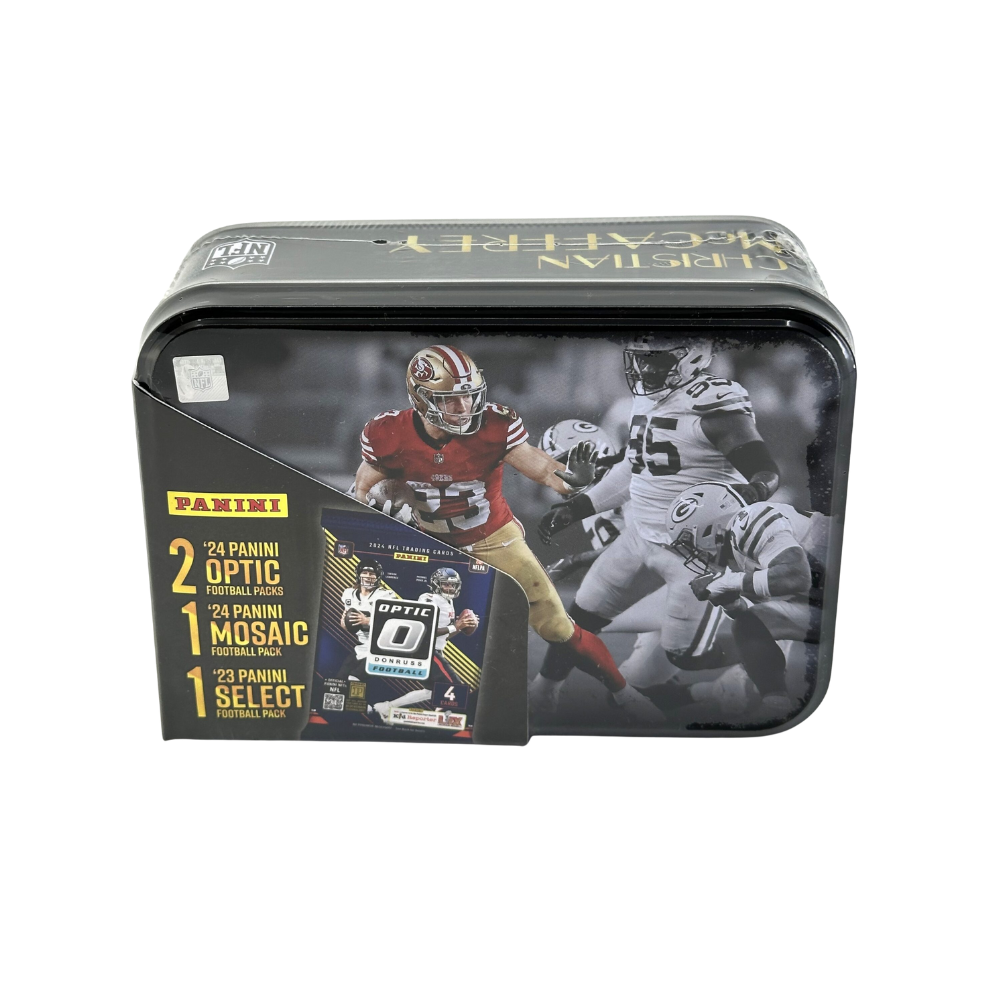 2025 NFL Christian McCaffrey Panini Championship Collection MJH Tin