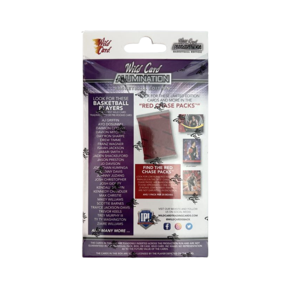 2021-22 Wild Card Alumination Basketball 12ct. Hanger Box