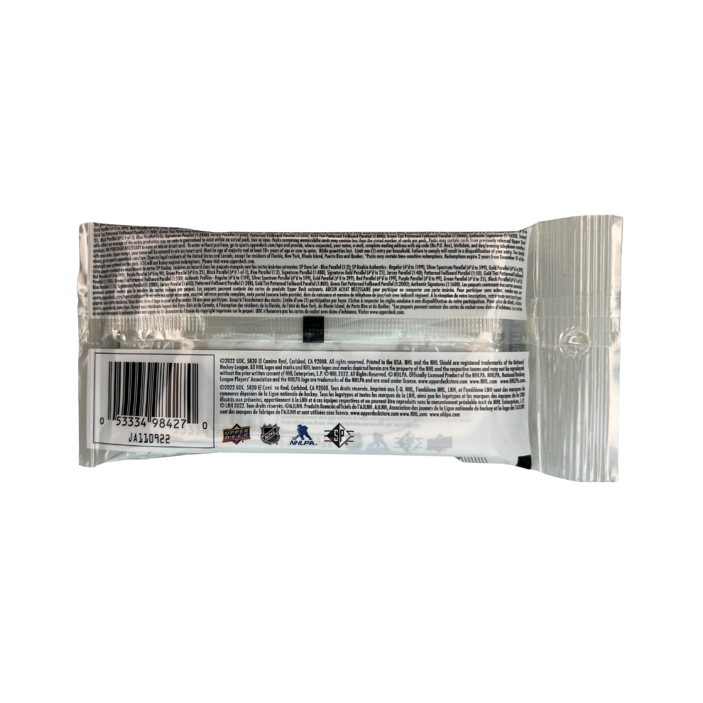 2021-22 Upper Deck SP NHL Hockey 15ct. Hanger Pack