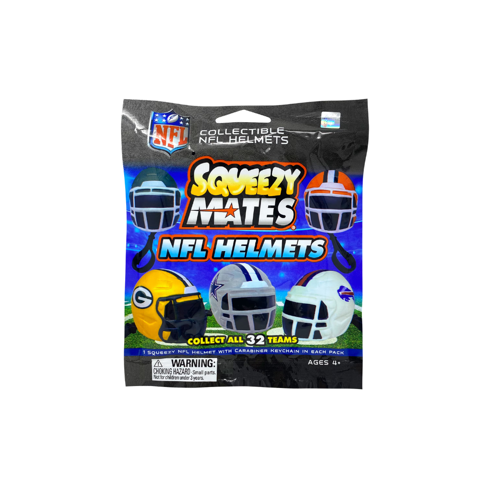 2025 NFL Helmets SqueezyMates 24ct. Gravity Feed Display Box