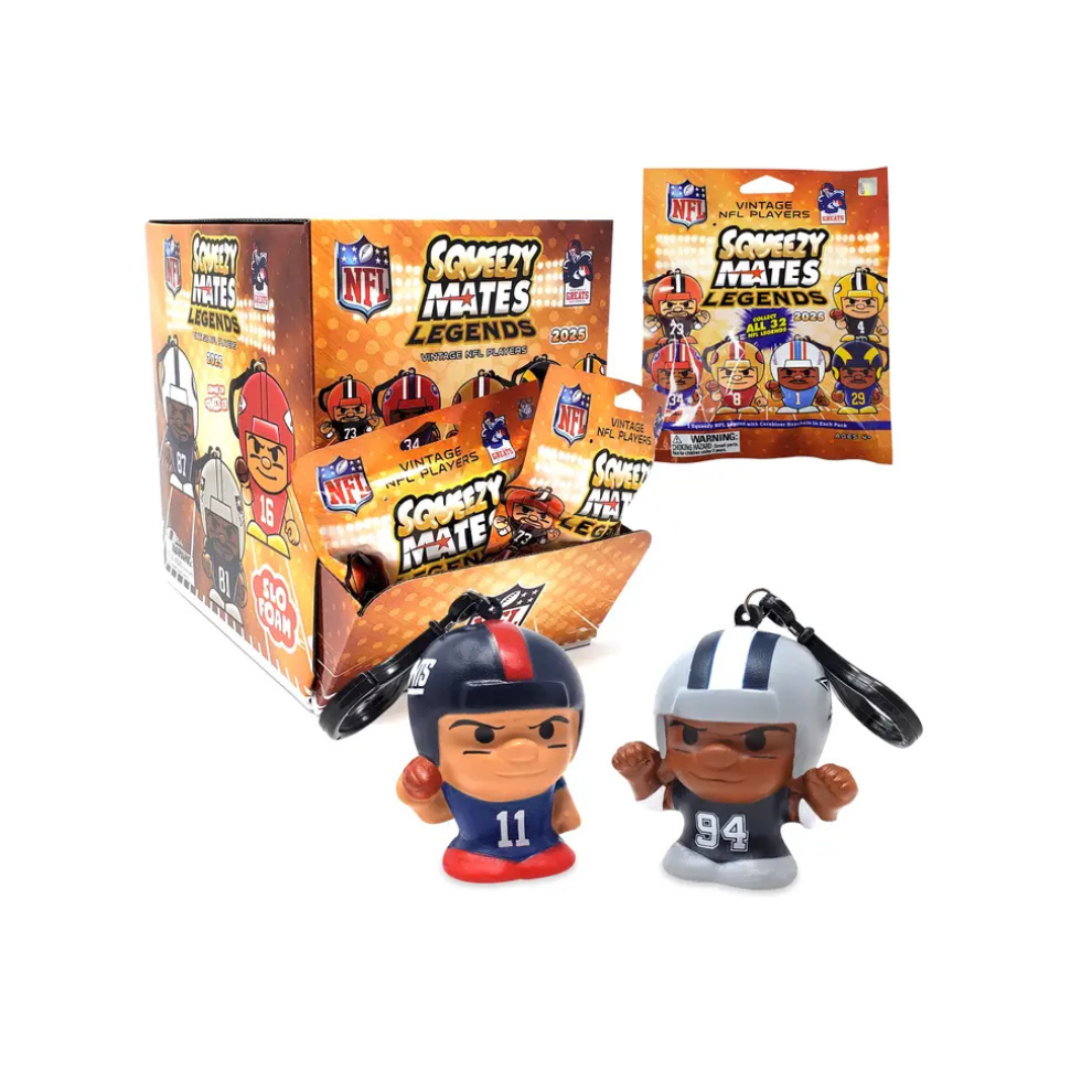 2025 NFL Legends SqueezyMates 24ct. Gravity Feed Display Box