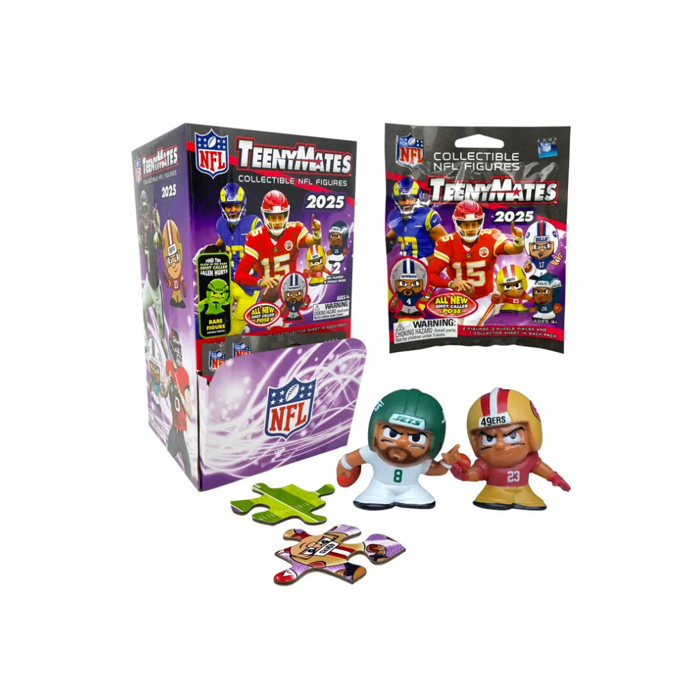 2025 NFL TeenyMates Gravity Feed Display Box - 32ct.