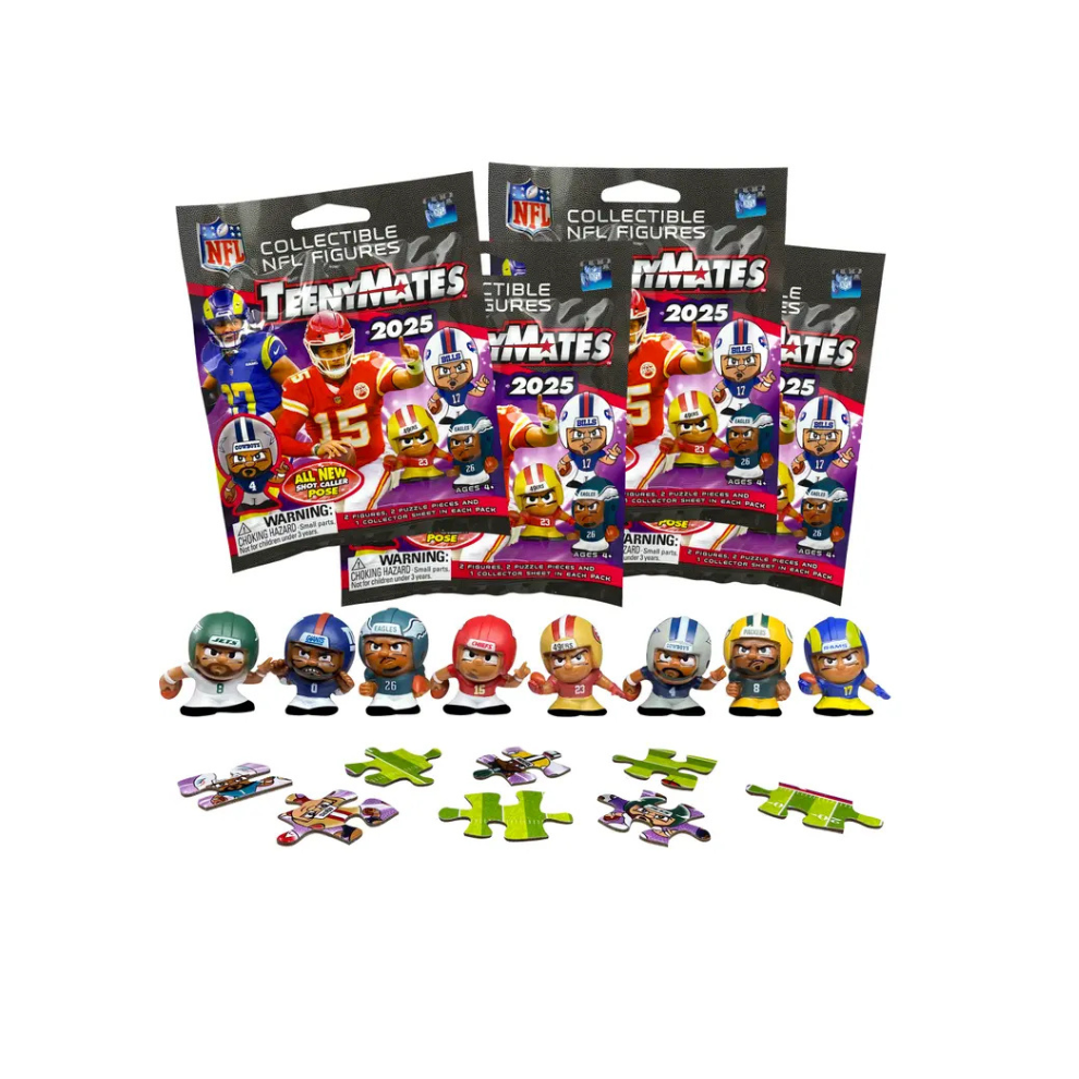 2025 NFL TeenyMates Gravity Feed Display Box - 32ct.