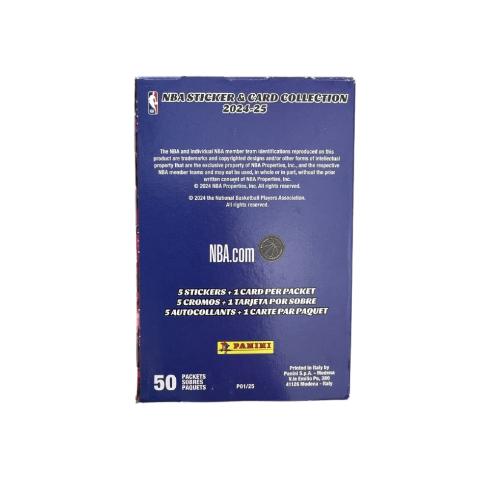 2024-25 Panini Stickers NBA Basketball 50 Sticker/Card Pack Box