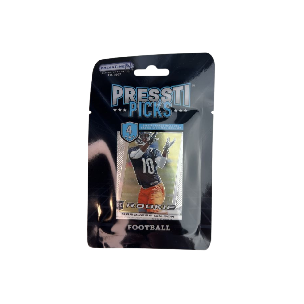 Football Trading Cards 4ct. PRESSTI PICKS Pack