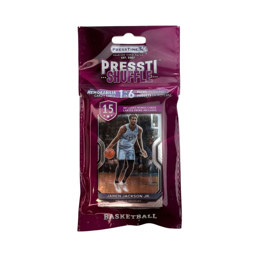 Basketball Trading Cards 15ct. PRESSTI SHUFFLE Pack
