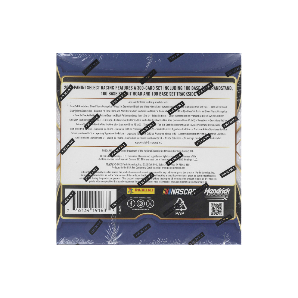 2025 Panini Select NASCAR Racing 40ct. MEGA BOX