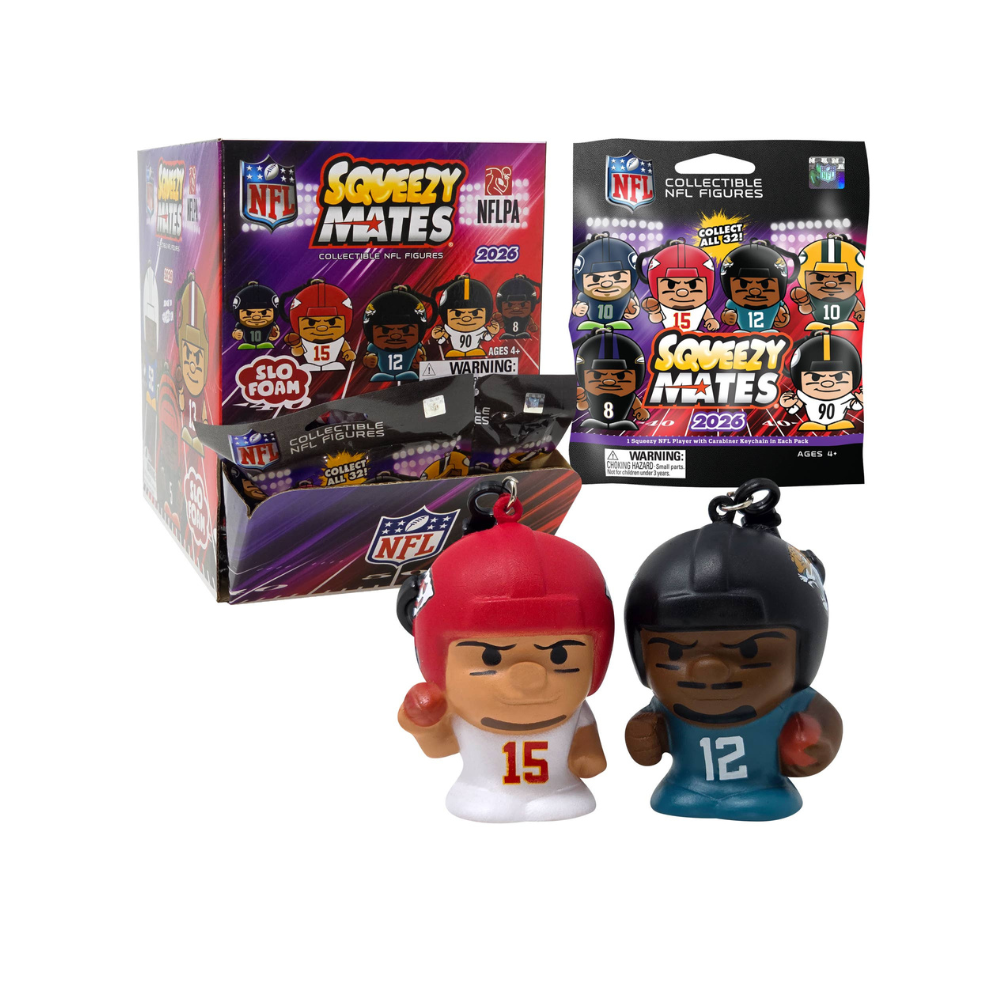 2026 NFL SqueezyMates 24Ct. Gravity Feed Display Box