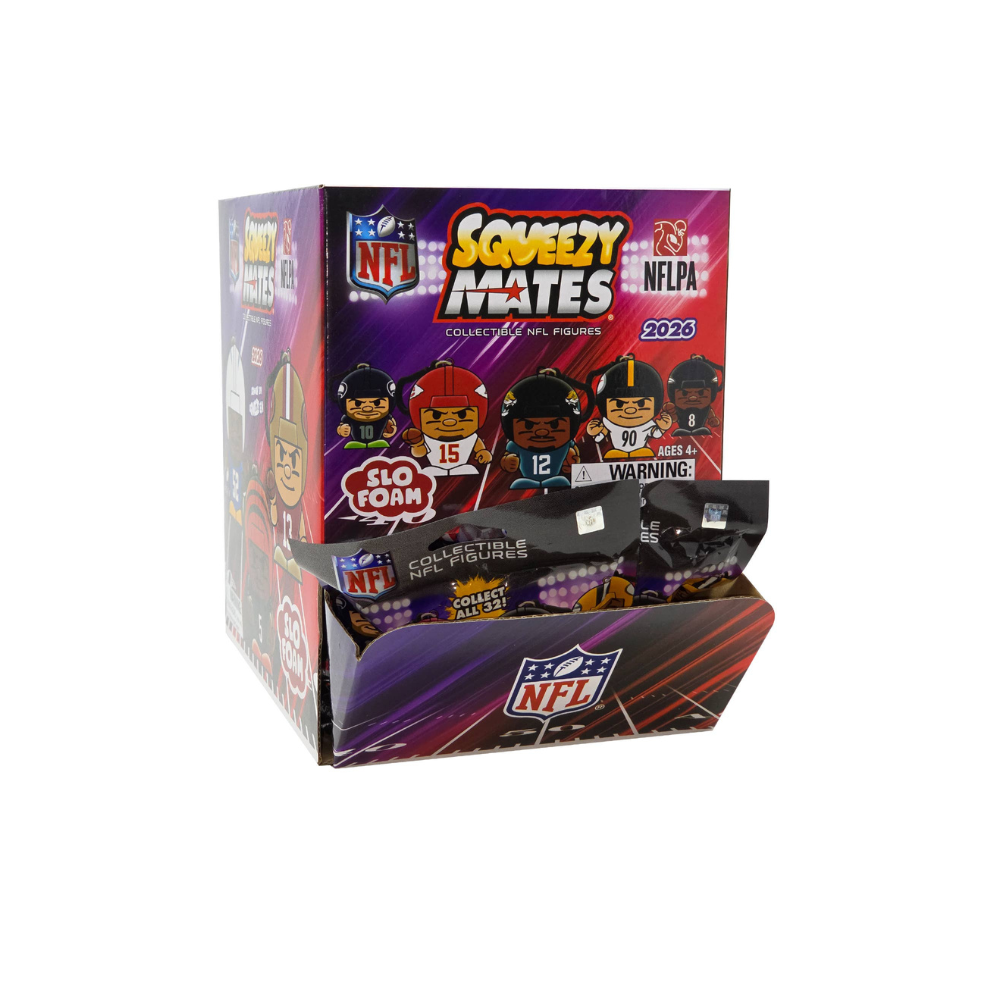 2026 NFL SqueezyMates 24Ct. Gravity Feed Display Box